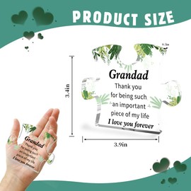 Grandad Christmas Gifts, Stocking Fillers for Grandad, Grandad Gifts, Grandad Fathers Day Gift, Grandad Acrylic Plaque,Grandad Birthday Gifts,Grandparents Gifts,Best Grandad Gifts,Presents for Grandad