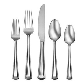 Oneida Cella 42 Piece Everyday Flatware, Service for 8, 18/0 Stainless Steel, Silverware Set