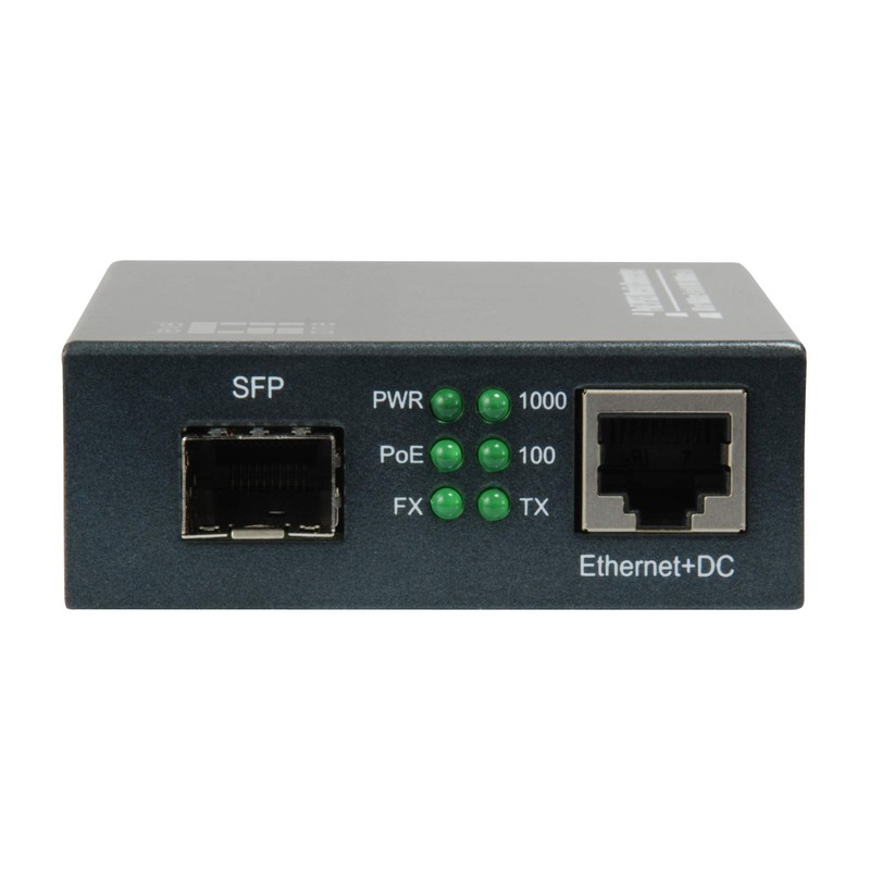 LevelOne Gigabit RJ45 to SFP Media Converter PoE PSE