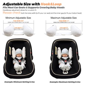 StoHua Adjustable Infants and Baby Neck Head Support,U-Shape Children Travel Pillow Cushion for Car Seat,Offers Protection Safety for Kids