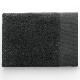 AmeliaHome Bath Towel 70 x 140 cm Grey 100% Cotton Quality Absorbent Graphite Anthracite Amari