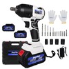 21V Brushless Impact Wrench 1/2 inch, 420N.m Torque Cordless Impact