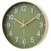 HZDHCLH 25 cm Silent Wall Clock without Ticking Sweeping Second