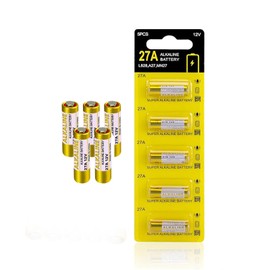 27A 12 Volt Battery, 12V Battery for Remote, Alkaline 5 Pack, for Remote Control,doorbell,Alarm Clock,car Key,igniter