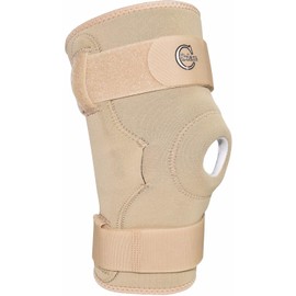 Hinged Knee Brace Support Neoprene - Open Patella Stabiliser - For Ligament PCL MCL LCL Pain Arthritic Squat Knees Strains Sprains Instability ACL Meniscus Tear (Medium - 34-38 cm)