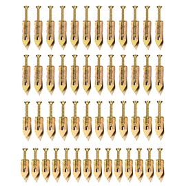 Allmake 100pcs Self Drilling Drywall Anchors with Screws Kit, 4-Sizes Self Drilling Drywall Anchor Screws, No Drill Dry Wall Metal Expansion Bolt for Picture Hanging Mirror Shelf, No Wall Damage