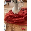 6PCS Cheesecloth Table Runner 35x120 Inch Boho Gauze Rustic Cheese