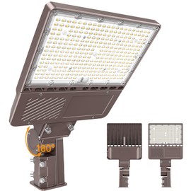 ORRGENA 480V Parking Lot Light 150W, 22500LM LED Shoebox Lights Adjustable Slip Fit Mount | ETL Listed IP65 Commercial Floodlight for Street Roadway Security Area | AC277-480V 5000K