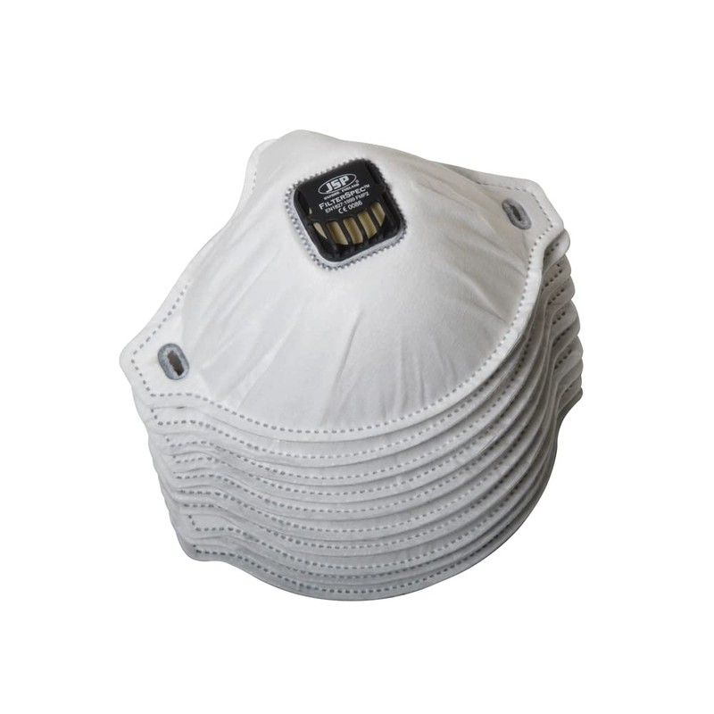 JSP Filterspec® Valved - Replacement FFP2 Filters - Blk/Clr -