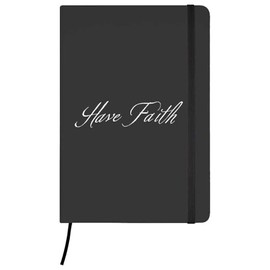 A5 'Have Faith' Black Hardcover Ruled Notebook (NB00075398)