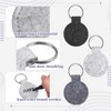 Namalu Pack of 30 Felt Key Chains Round Key Rings