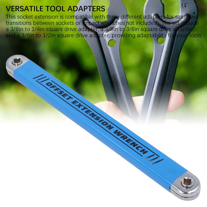 Offset Extension Wrench Set Impact Multifunctional with 1/2in 1/4in 3/8in