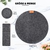 Tischset aus Filz 18er Set, 6 Tischsets Abwaschbar Platzsets rutschfest