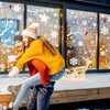 249 PCS Snowflake Window Clings, GeeRic Winter Decorations 6 Sheets