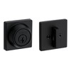Weiser Elements Matte Black Square Deadbolt Lock, ANSI/BHMA Grade 3