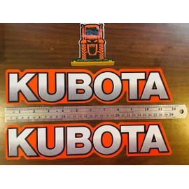 JailBreakYourtractor 2 Decal Kit Straight (NO Arch) OEM Genuine Kubota Tractor BX B L Tractor Decals Sticker Set UV Resistant