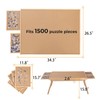 Yacona Puzzle Board 1500 Pieces,34.3”x 26” Jigsaw Puzzle Table with