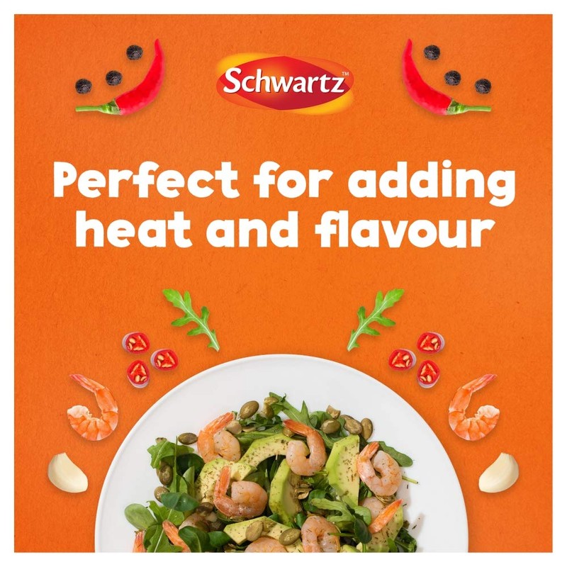 Schwartz Birds Eye Chillies 11 G, Jar, Pack of 6,