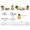 LBY 60pcs Carbon Steel Rivet Nuts, M6 Thread Insert Nutsert