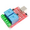 TopHomer 5V USB Relay 2 Channel Programmable Computer Control Switch