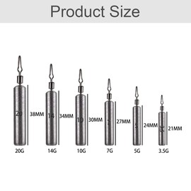 Fishing Weights Fishing Accessories Set Fishing Drop Shot Weights Lead Sinker 35 Pieces Fishing Sinker Specification 3.5 to 20 g for Drop Shot Fishing Drop Shot Rod Lead Rolling Swivels Fishing Snaps