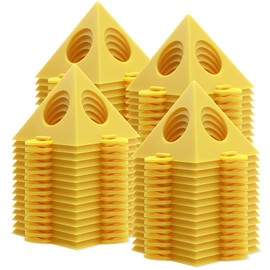 AEE FIRSONE Pyramid Painting Stands, 60 Pack 4 Holes Mini Cone Stands for Canvas and Door Risers Support, Cabinet Paint for Painter Elevated