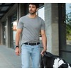 SlideBelts Men's Canvas Belt - Black with Matte Black Buckle