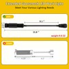 LED Work Light, Gooseneck Flashlight with Magnetic Base, Zoomable Flexible