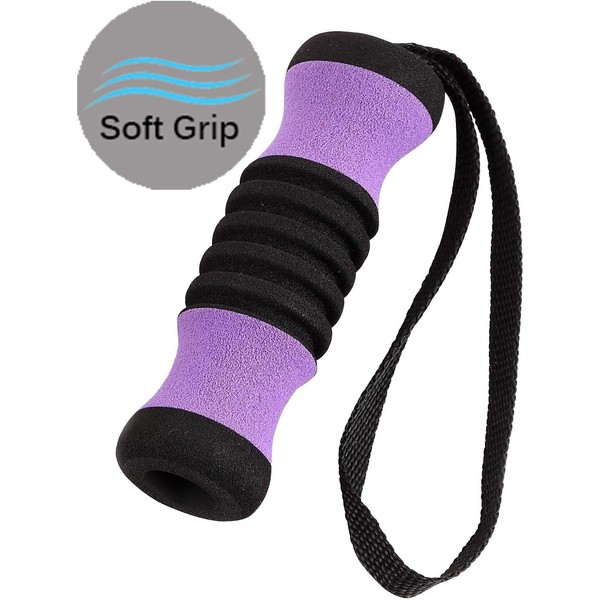 SkyMed Cane Replacement Offset Hand Grip Color: Purple / Black by SkyMed