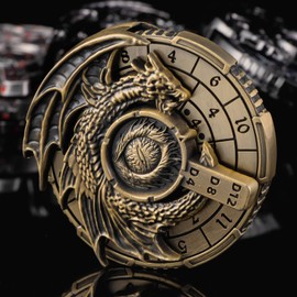 KERWELLSI 7 in 1 Fidget Spinner for DND Dice Set D&D