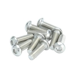 M6 (6mm x 18mm) Hex Socket Button Head Screws - A2 Grade Stainless Steel (Pack of 20)