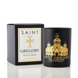 SAINT Saint Gregory The Illuminator Scented Candle with Prayer and Prayer Coin, Saint of Armenia, Soy Coconut Aromatherapy Candle with 80 Hour Burn Time, Special Edition