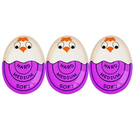 Egg for Boiling Eggs Soft Hard Boiled Egg Pro That Changes Color When Done & Safe Easy to Use (-3 Packs)