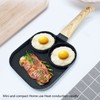 3 in 1 Breakfast Pan Prevents Stick Heat Resistant Divided