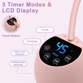 ANRUI Mini UV Lampe für Nägel mit Smart Auto-Sensor, Rosa