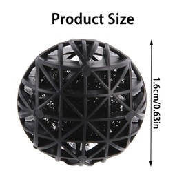 RUIENGCOMM 100 Pcs Bio Porous Filter with Cotton Aquarium Fish Tank Bio Balls Filter Bio Balls Filter Water Filter Material Bio Media Bio Balls for Fish Tank Pond Aquarium Waterfall Fountain
