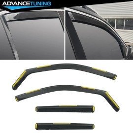 For 20-25 Benz W167 GLE Class SUV In-Channel Window Visors Vent Rain Guards PC