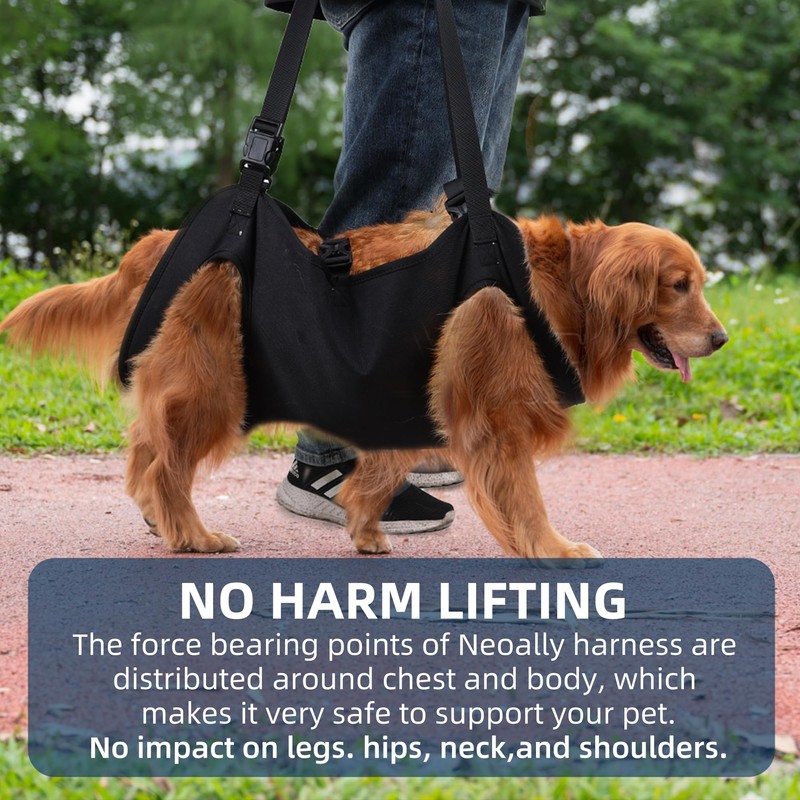 Dog Lift Harness,Full Body Dog Sling Carrier with Handle,Total Body Support