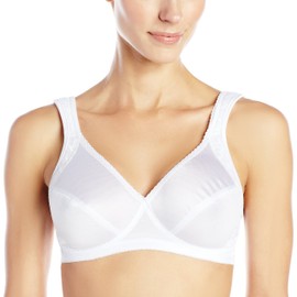 Playtex, PLAYCLASSICS - Bra Con Diseño Criss-Cross y Tirantes Acojinados, 34B, Blanco