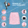 M MOTEEPI Golf Skirts for Women with 4 Pockets 16"