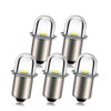 Ruiandsion LED Flashlight Bulb 3V P13.5S Base Socket White LED