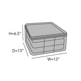 Covermates Keepsakes - Canvas Storage Bag - Premium Canvas - Carrying Handles - Dual Zipper Pulls - Indoor Storage, Natural