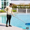 Poolvio 15 FT Telescopic Pool Pole - Adjustable 3 Piece