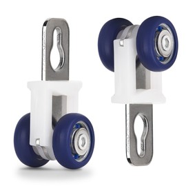 YXHOMME Curtain Track Rollers with Mute Wheel Rollers, Hooks, Pulley Runners/Sliders - 30PCS Set for Ceiling/Wall Mount Curtain Tracks