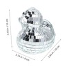 iplusmile Reflective Disco Ball Duck Ornament for Home Office for