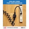Iron Forge Cable SJEOW 20 ft Black Outdoor Coiled Extension
