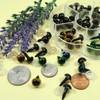 TOAOB 70pcs Plastic Safety Eyes 10mm Colorful Craft Eyes Small