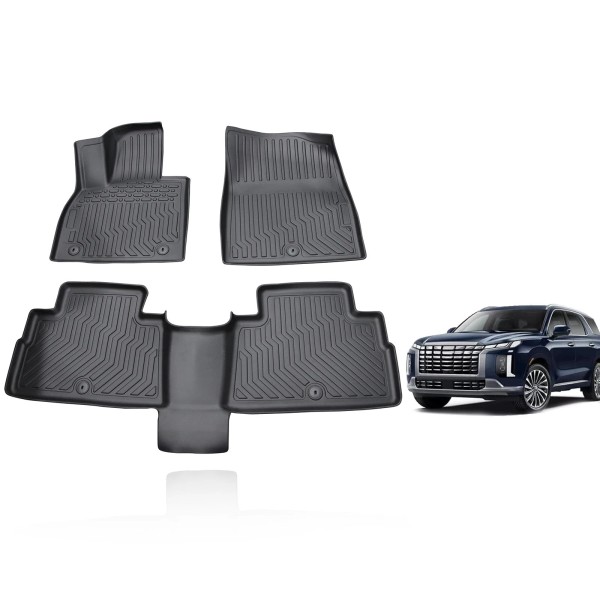 NB-Autos Para 2020-2025 Kia Telluride Alfombrillas de piso 3D TPE