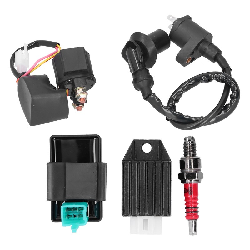5Pin CDI Module Ignition Coil Solenoid Relay Voltage Regulator Set