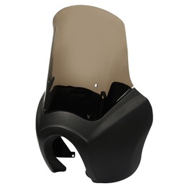 XFMT TSport Front Fairing Outer Club Warrior Quarter Fairing Windshield Kit Headlight Fairing Cover Compatible with Harley Dyna Fat Bob FXDF T-Sport